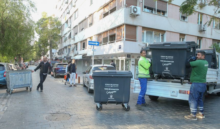 Daha temiz bir Konak için konteyner harekatı