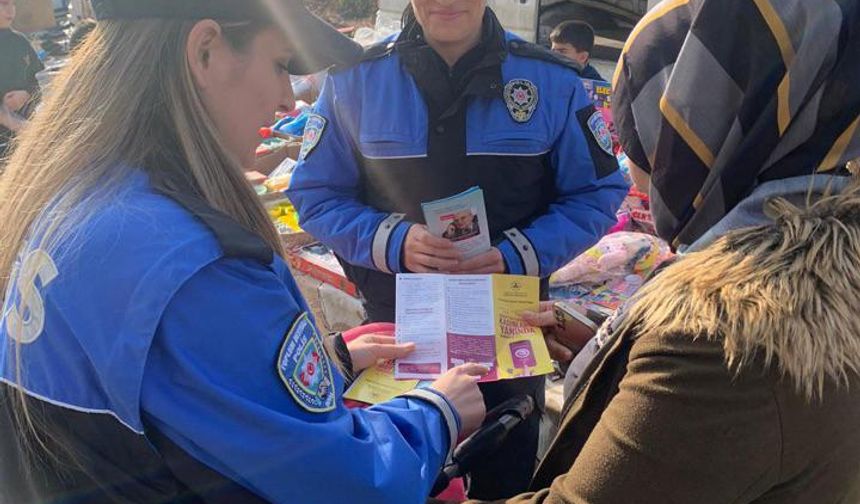 Batman’da polis, hırsızlık ve dolandırıcılığa karşı broşürle uyardı