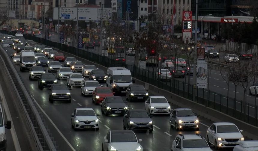 İstanbul'da trafik yoğunluğu