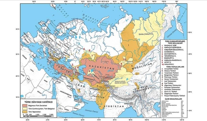 Ders kitaplarında kullanılan haritalar güncellendi