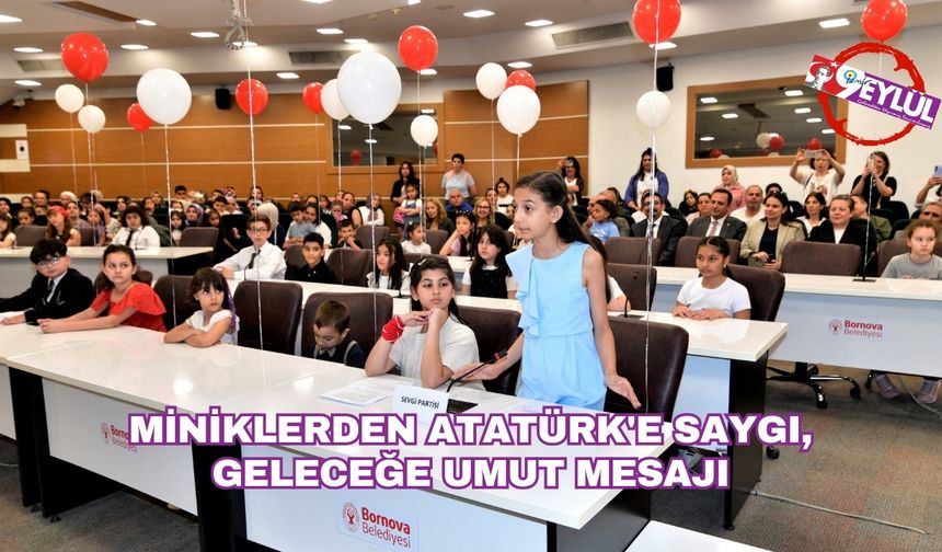 Bornovalı Çocuklardan Atatürk’e Saygı, Geleceğe Umut Mesajı