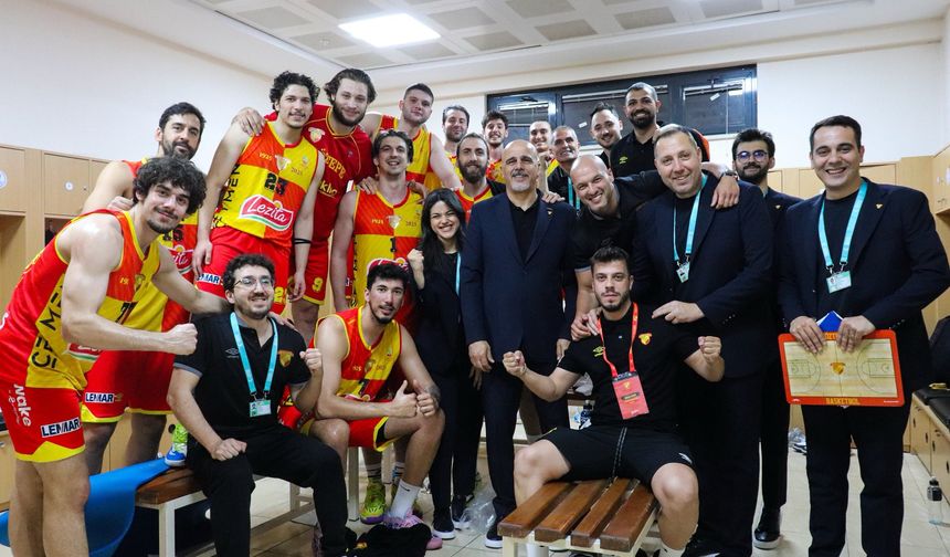 Göztepe potada şampiyonluk için parkede