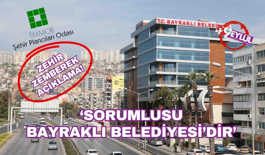 ŞPO İzmir'den zehir zemberek açıklama: Sorumlusu Bayraklı Belediyesi!