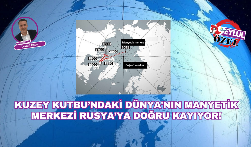 Kuzey Kutbu’ndaki Dünya'nın Manyetik Merkezi Rusya’ya Doğru Kayıyor!