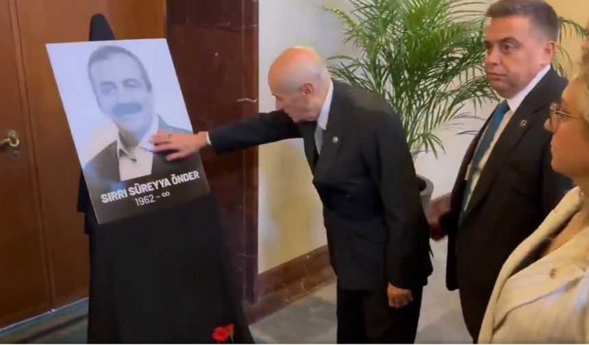 MHP Lideri Bahçeli, Sırrı Süreyya Önder'in Fotoğrafı Sevdi