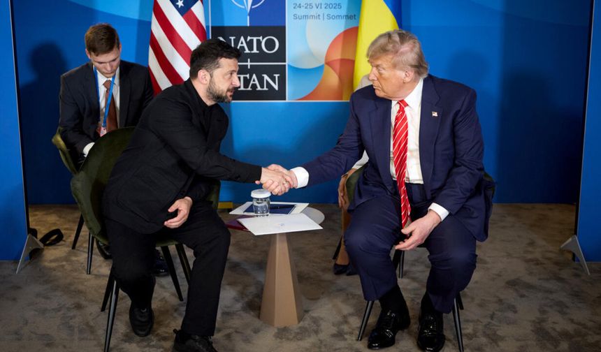 Ukrayna Devlet Başkanı Zelenski, Trump ile bir araya geldi