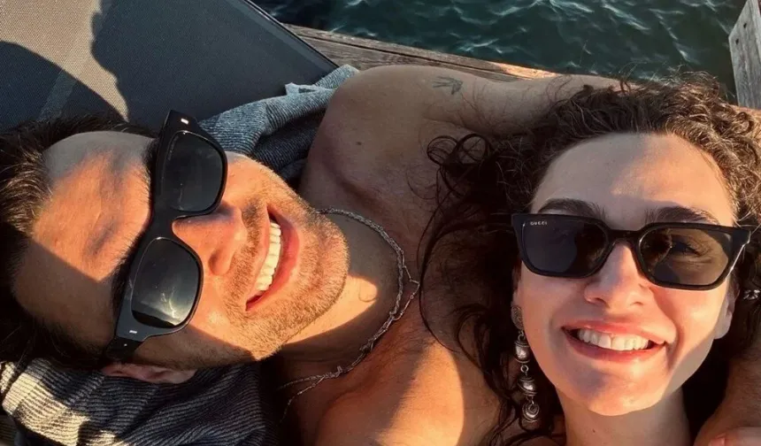 Birce Akalay ile Hakan Kurtaş tatilde aşka geldi