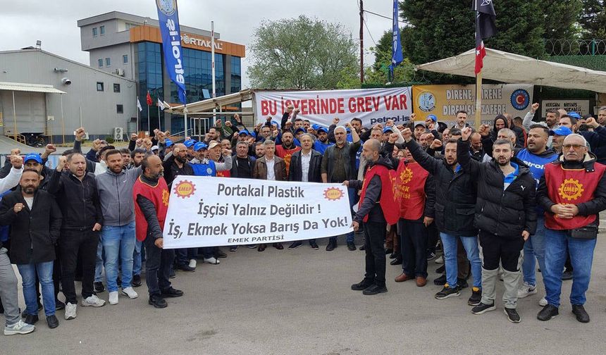 Portakal Plastik'te zafer direnen emekçilerin