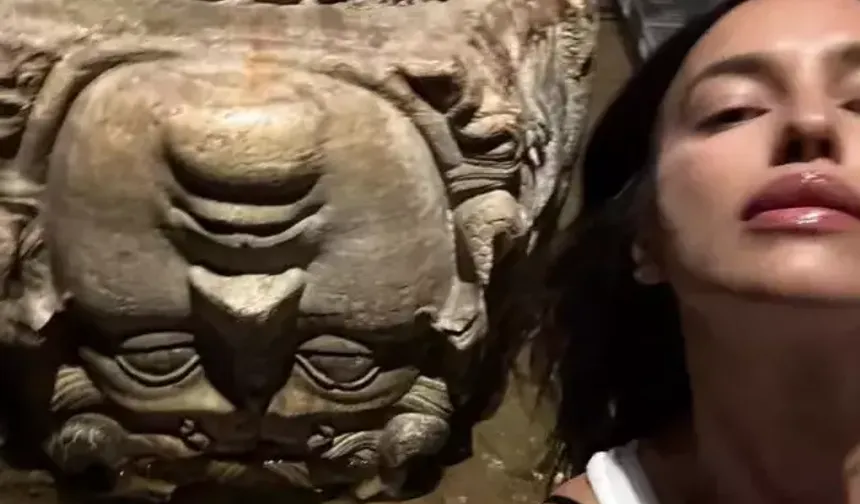Irina Shayk İstanbul’da büyülendi: İlk durak Yerebatan Sarnıcı