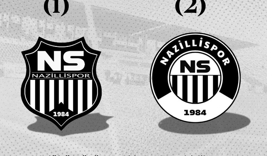 Nazillispor'da yeni logoyu taraftar seçti