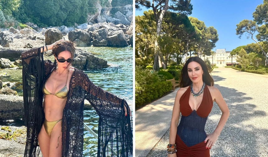 Defne Samyeli Cannes’da göz kamaştırdı: Bikinili pozları sosyal medyada olay oldu!