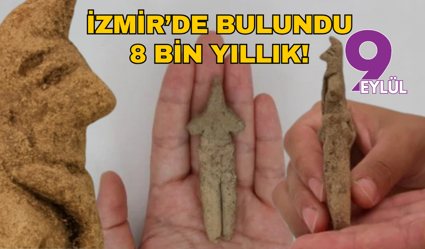 İzmir'de 8 bin yıllık tilki postlu erkek figürü bulundu