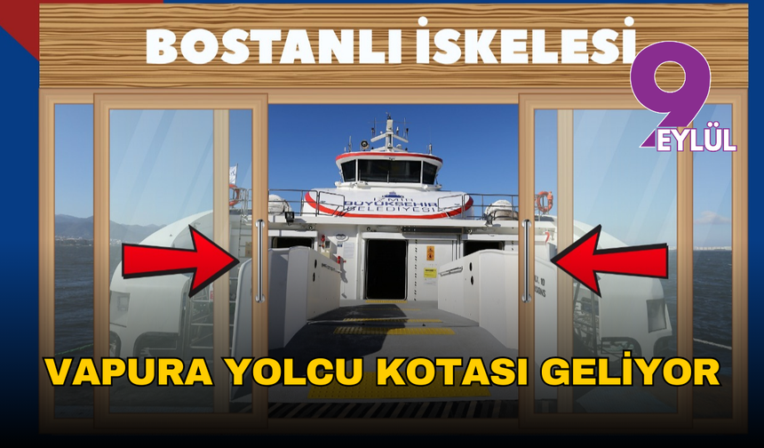 İzmir’de vapurlara yolcu kotası geliyor