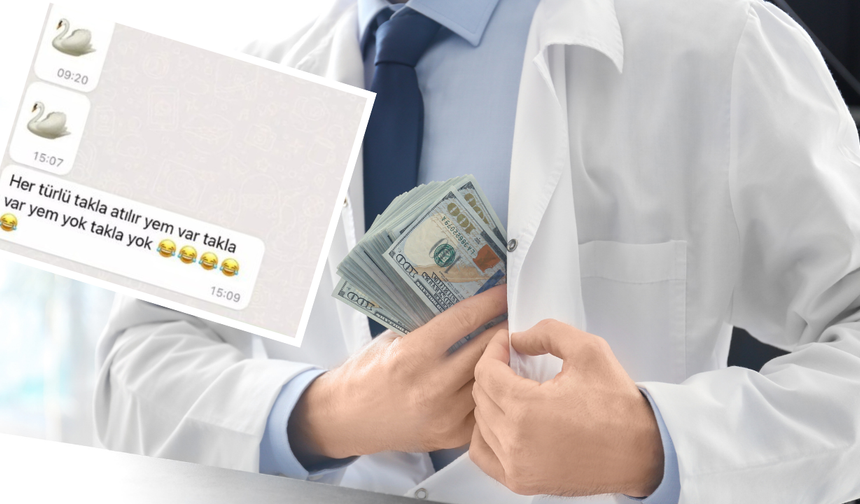 Rüşvetçi doktorların, gizli mesajları ortaya çıktı