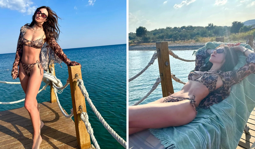 Defne Samyeli’den yaz sıcaklarına damga vuran bikinili pozlar