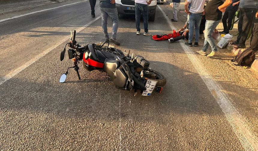 İzmir'de motosiklet kazası: 2 kişi yaralandı
