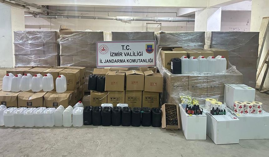 İzmir’de kaçakçılık operasyonu: 7 ton etil alkol yakalandı
