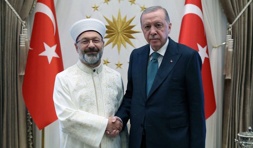Ali Erbaş görev süresi bitince Erdoğan’ı ziyaret etti