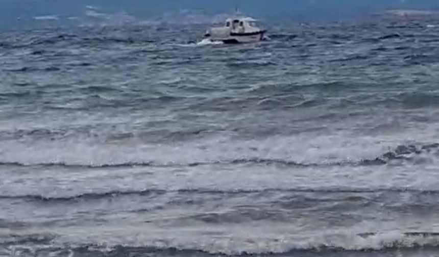 Çanakkale açıklarında tekne battı