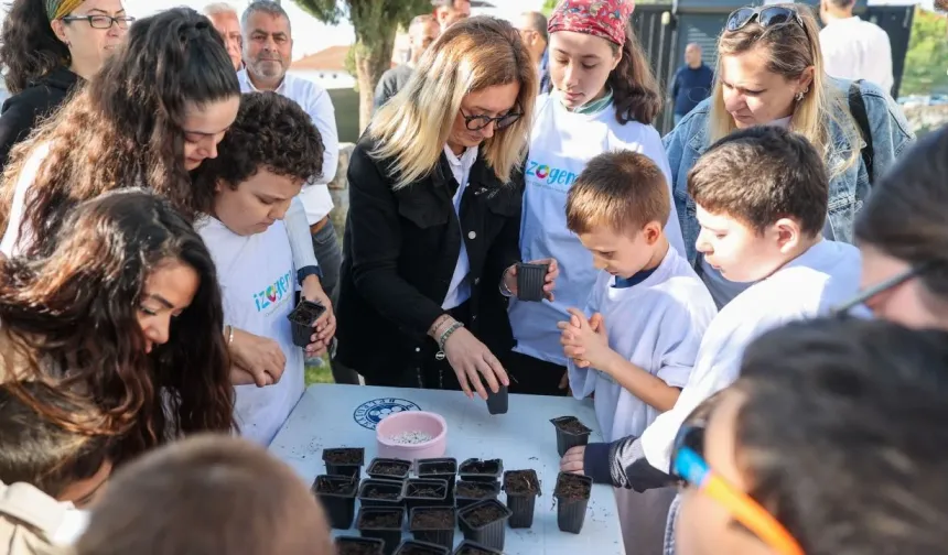 Buca’da özel çocuklara doğayla iç içe öğrenme deneyimi