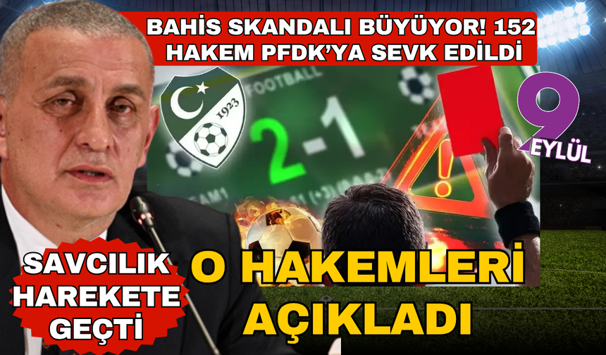 Son dakika... TFF, bahis skandalına karışan hakemleri açıkladı