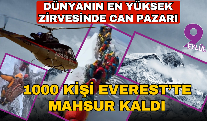 Dünya bu görüntüleri konuşuyor: Bin kişi mahsur kaldı