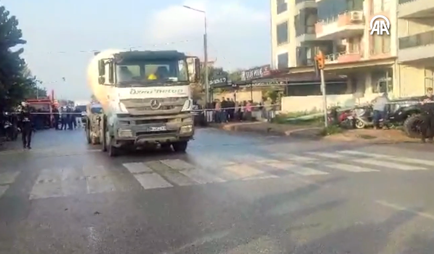 İzmir’de okul yolunda feci kaza: Beton mikseri babaanne ve toruna çarptı!