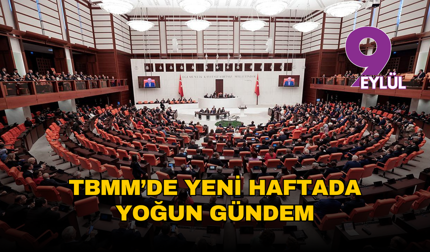 TBMM yeni haftaya yoğun gündemle başlıyor