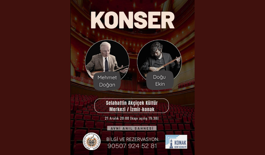 İzmir’de sazın iki ustası aynı sahnede buluşuyor