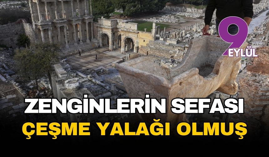 Romalı zenginlerin sefası yüzyıllar sonra çeşme yalağı oldu: Efes’ten şaşırtan buluntular
