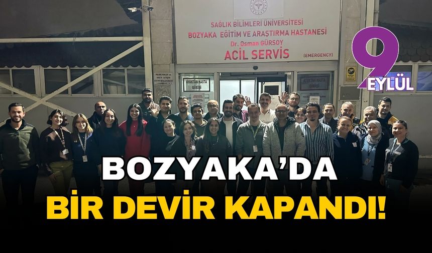 Bozyaka Hastanesi'nde bir devir kapandı