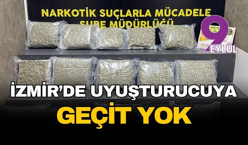 İzmir girişinde zehir tacirlerine geçit yok: Narkotik ekiplerinden 21 kiloluk darbe