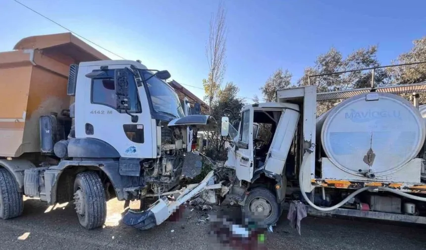 İzmir’de kamyon ile kamyonet çarpıştı: 1 kişi yaralandı