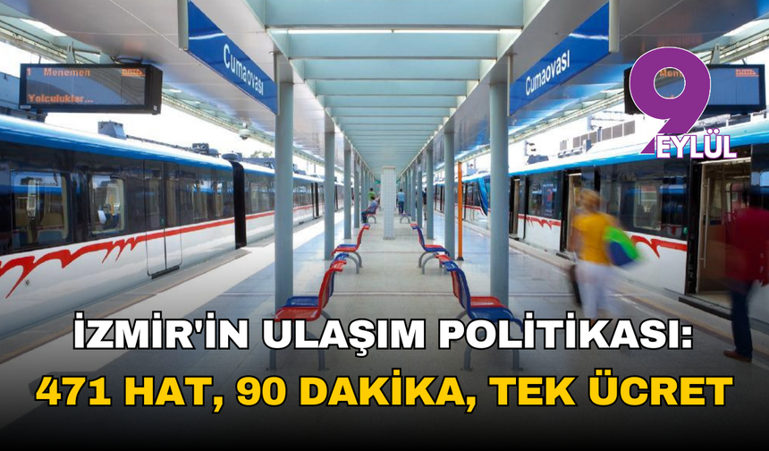İzmir’in ulaşım politikası: 471 hat, 90 dakika, tek ücret