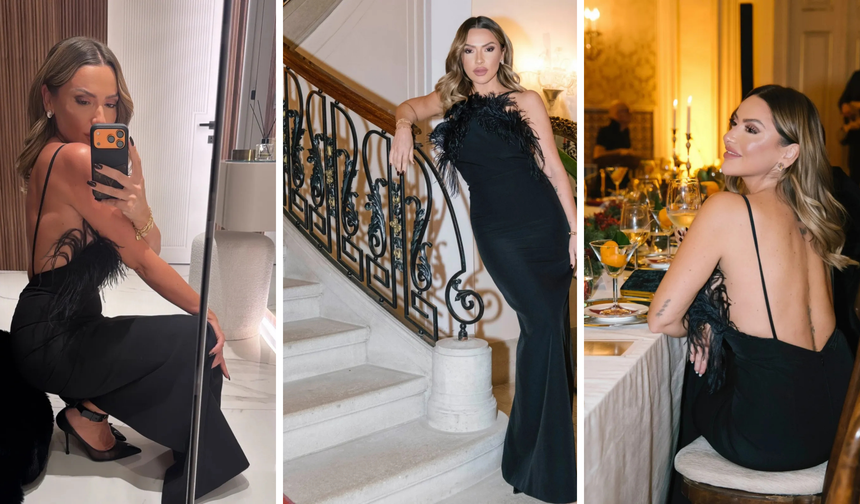 Hadise’nin merdiven pozu sosyal medyayı salladı: Sırt dövmesi gündem oldu