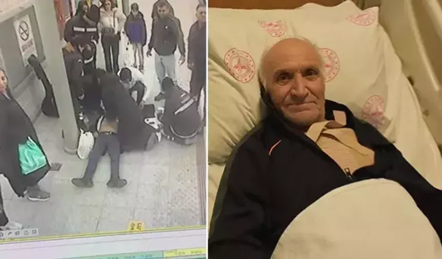 İZBAN peronunda kalbi duran yolcu hayata döndü