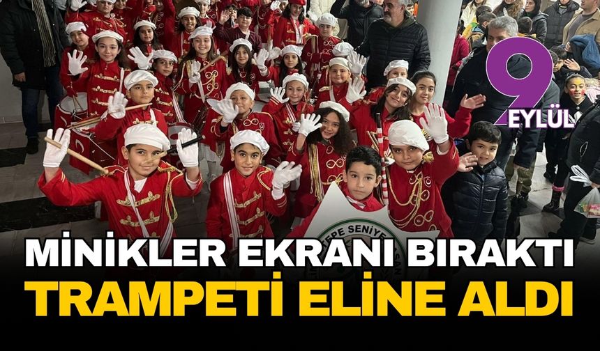 Limontepe'de minikler ekranı bıraktı trampetleri eline aldı