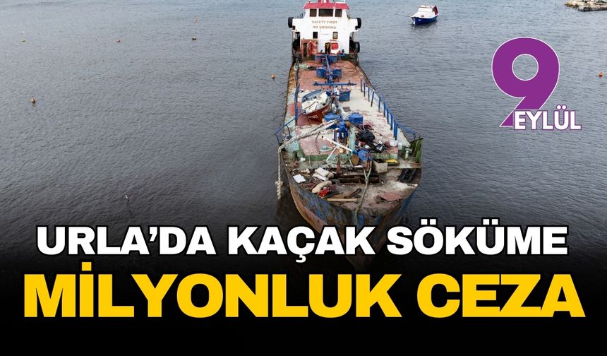 Urla’nın cennet koyunda kaçak söküm skandalı: Hurda gemiye rekor çevre cezası kesildi