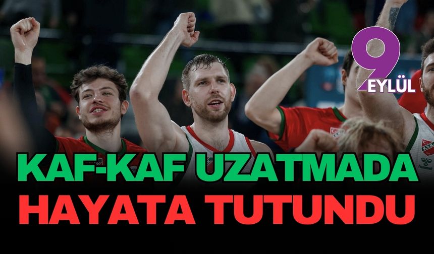 İzmir derbisinde nefes kesen düello: Karşıyaka uzatmada hayata tutundu