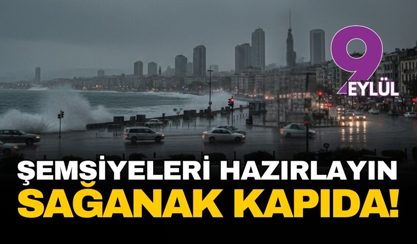 Şemsiyeleri hazırlayın... İzmir'e sağanak ve fırtına uyarısı!