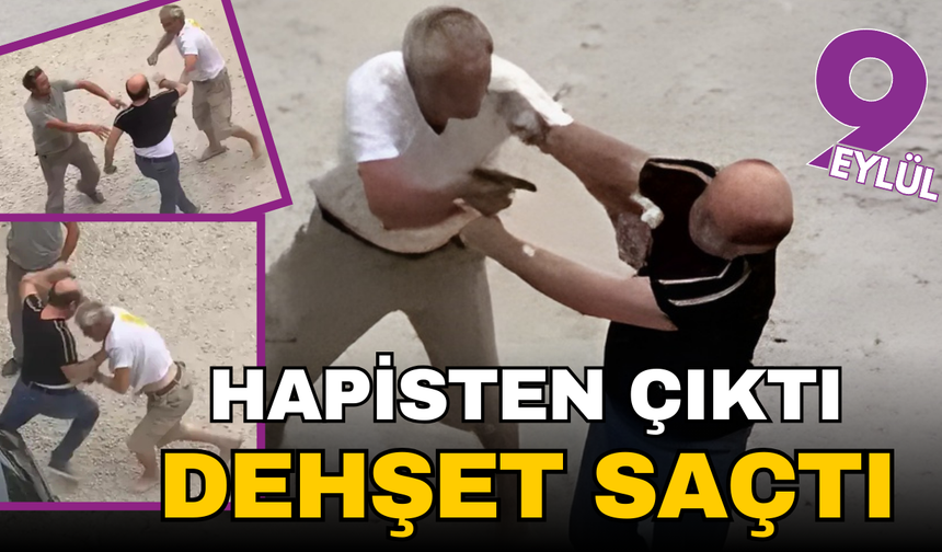 Afla çıktı, otoparkta dehşet saçtı
