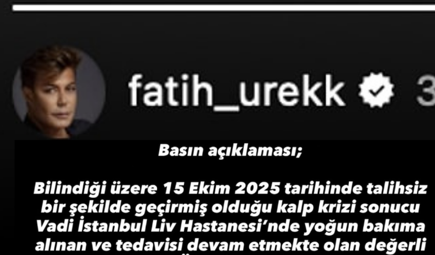 106 gündür uyutulan Fatih Ürek'in son durumu kendi hesabından paylaşıldı