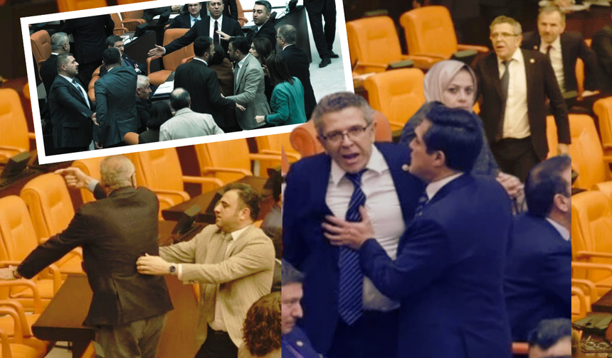 Meclis karıştı: Milletvekilleri birbirlerine girdi