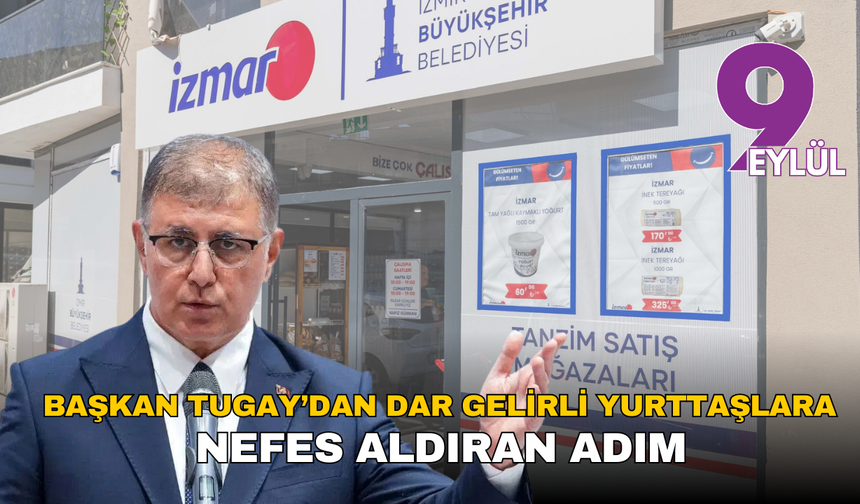 Başkan Tugay’dan dar gelirli yurttaşlara nefes aldıran adım