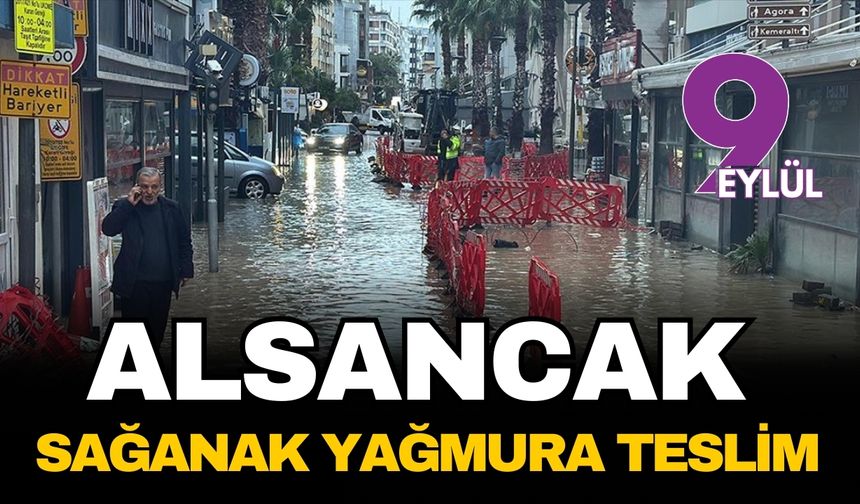 İzmir sağanağa teslim: Alsancak'ta esnaf tepkili