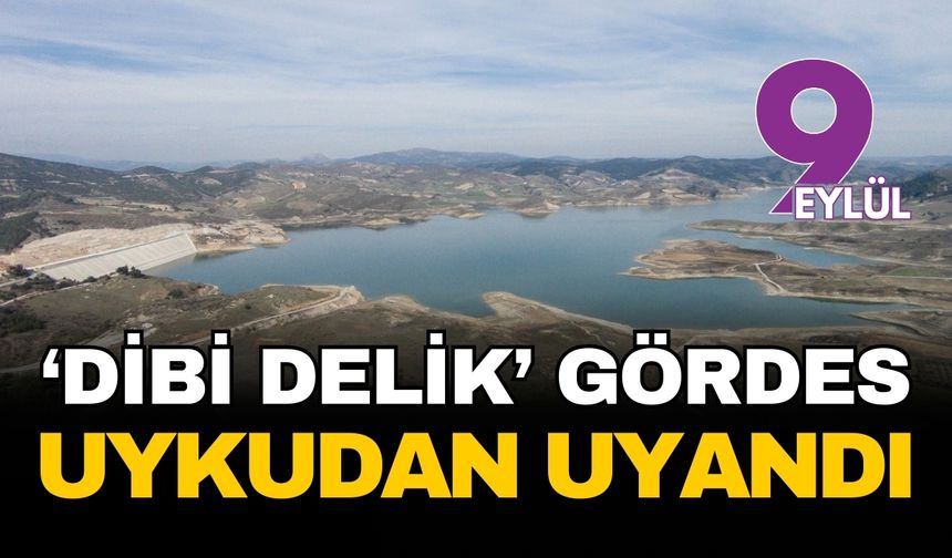 Dibi delik Gördes Barajı uykudan uyandı!