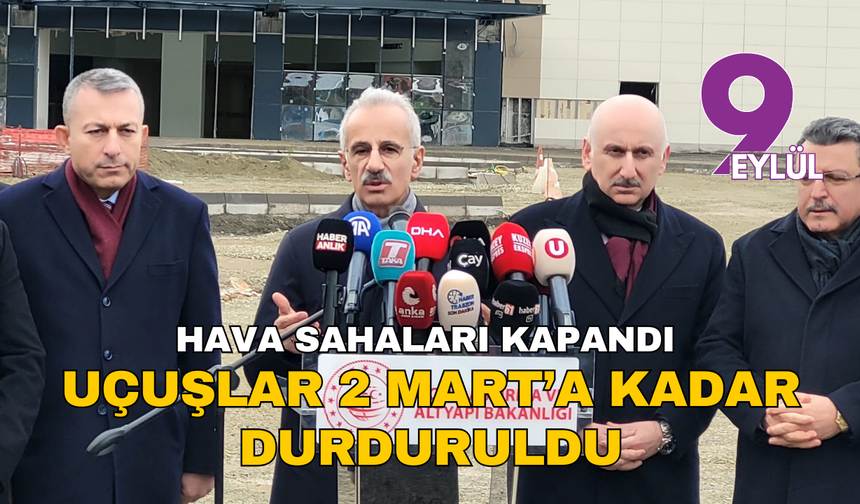 Hava Sahaları Kapandı, Uçuşlar Durduruldu