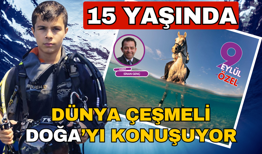 Türkiye'nin en genç sualtı fotoğrafçısı tarih yazıyor