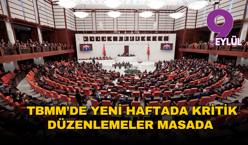 TBMM’de yeni haftada kritik düzenlemeler masada: İşte görüşülecek maddeler