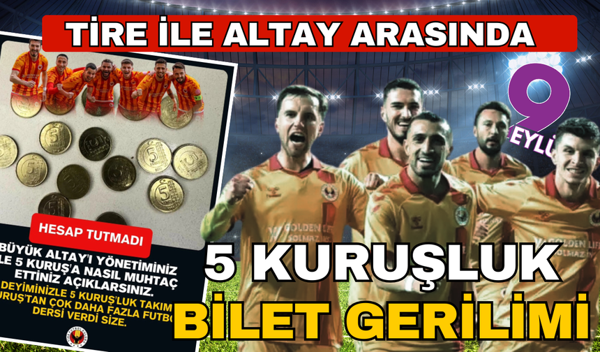 5 kuruşluk bilet İzmir takımlarını karşı karşıya getirdi! Cevap çok ağır oldu